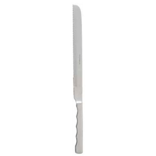 Winco Deluxe Stainless Steel Wave Edge Blade Slicer/Wedding Cake Knife, 9 inch.