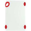 Winco StatikBoard Red Cutting Board with Hook, 12 x 18 x 1/2 inch -- 6 per case.