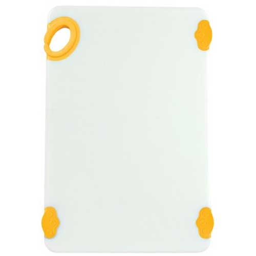 Winco StatikBoard Yellow Cutting Board with Hook, 12 x 18 x 1/2 inch -- 6 per case.