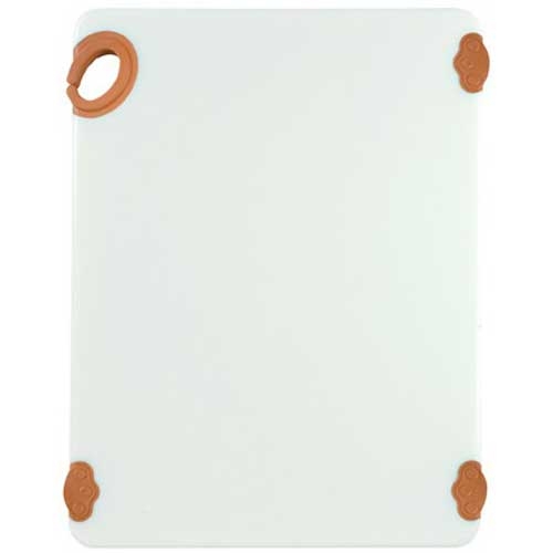 Winco StatikBoard Brown Cutting Board with Hook, 15 x 20 x 1/2 inch -- 6 per case.