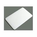 Winco Plastic White Rectangular Cutting Board, 12 x 18 x 1/2 inch.