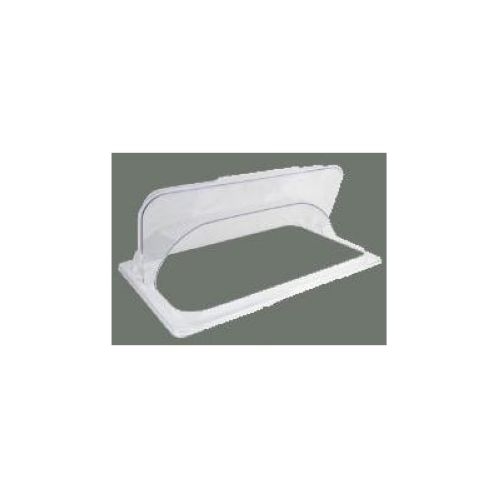 Winco Polycarbonate Full Size Dome Flip Cover Only, 21 1/2 x 13 3/4 inch.