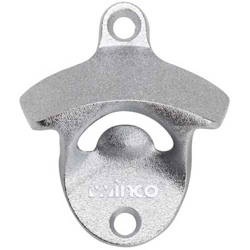 Winco Wall Mount Bottle Opener, 3 1/4 x 2 3/4 inch -- 24 per case.