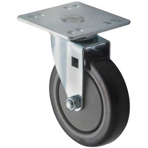 Winco Universal Plate Caster Set for 4 x 4 inch Universal Plate, 5 inch -- 4 set per case.