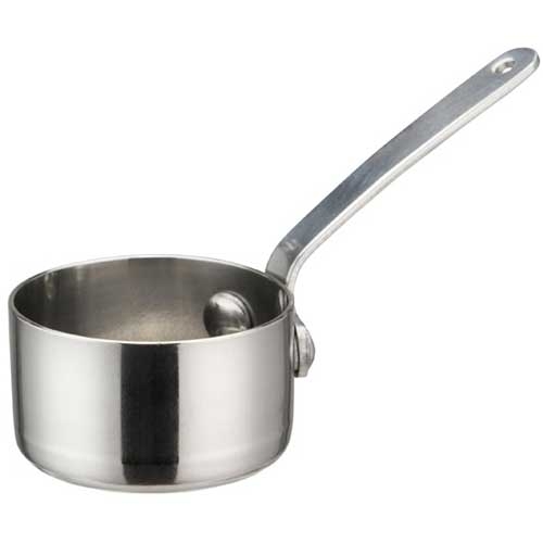 Winco Stainless Steel Mini Sauce Pan, 2 inch Dia x 1 3/16 inch Height -- 12 per case.