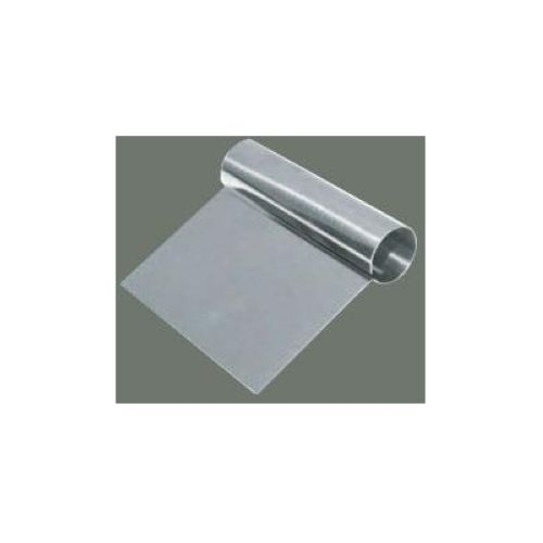 Winco Stainless Steel Dough Scraper with Steel Handle, 5 1/4 x 4 1/4 inch Blade.