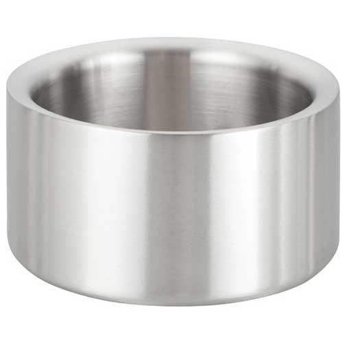 Winco Satin Finish Solid Double Wall Wine Coaster, 5 inch Dia -- 12 per case.