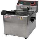 Winco Electric Single Well Deep Fryer, 16 Pound Capacity.