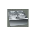 Winco Stainless Steel 2 Tier 4 Holes Flatware Cylinder Holder, 12 inch Length.