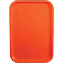 Winco Plastic Orange Fast Food Tray, 10 x 14 inch -- 12 per case.