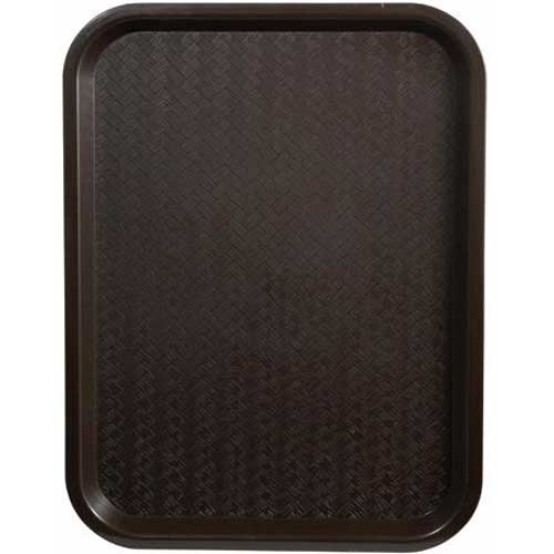Winco Plastic Brown Fast Food Tray, 14 x 18 inch -- 12 per case.