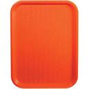 Winco Plastic Orange Fast Food Tray, 14 x 18 inch -- 12 per case.