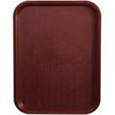 Winco Plastic Burgundy Fast Food Tray, 14 x 18 inch -- 12 per case.