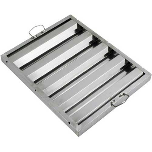 Winco Stainless Steel Horizontal Hood Filter, 16 x 20 x 1 1/2 inch -- 6 per case.