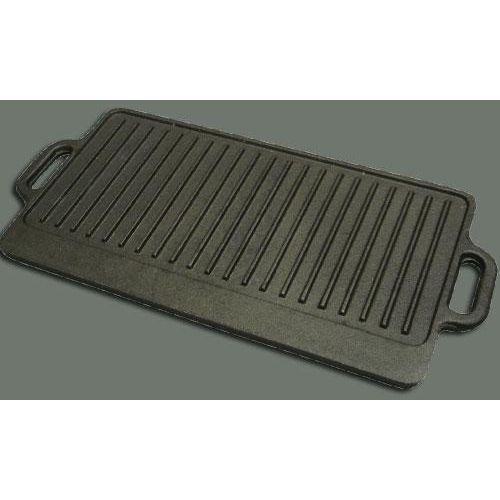 Winco Cast Iron Black Coating Griddle, 20 X 9.5 Inch