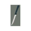Winco Pointed Tip Steak Knife with Plastic Handle, 5 inch Blade -- 12 per case.