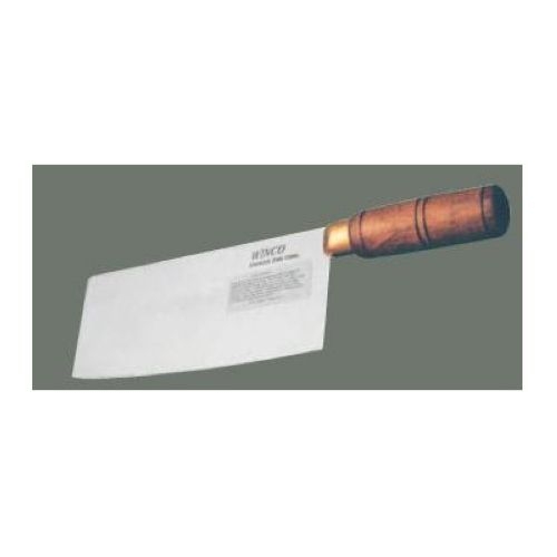 Winco Chinese Cleaver with Wood Handle, 3 1/2 inch Wide Blade.