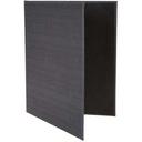 Winco Grey Two Views Menu Cover fits 8 1/2 x 11 inch Letter Size Paper Inserts -- 10 per case.