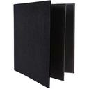 Winco Black Four Views Booklet Menu Cover fits 8 1/2 x 11 inch Letter Size Paper Inserts -- 10 per case.