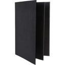 Winco Black Four Views Booklet Menu Cover fits 8 1/2 x 14 inch Legal Size Paper Inserts -- 10 per case.