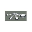 Winco Stainless Steel 4 Piece Measuring Spoon Set, 5 inch Length -- 1 set.