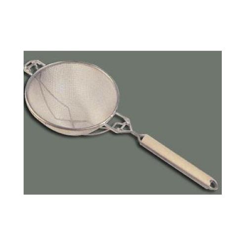 Winco Tinned Double Mesh Strainer With Reinforced Bowl, 10 1/2 Inch