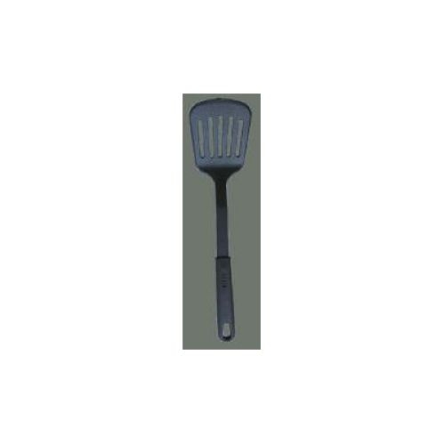 Winco Black Nylon Wide Blade Slotted Spatula, 12 inch.