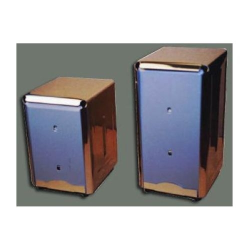 Winco Stainless Steel Half-Size Napkin Dispenser, 3 1/2 x 4 1/2 inch.
