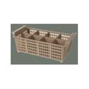 Winco 8-Compartment Cutlery Basket with Handle, 17 x 8 x 6 inch.