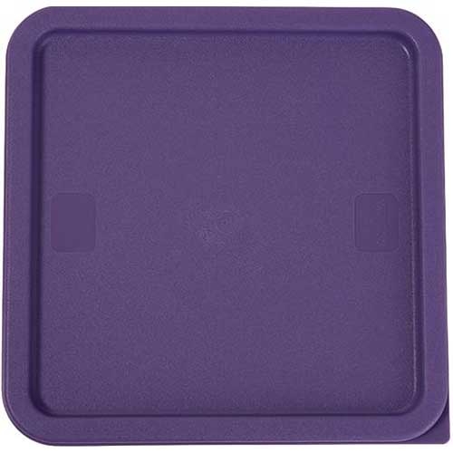 Winco Polyethylene Purple Cover for PESC-2/4 Square Storage Containers -- 12 per case.
