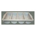 Winco Plastic 4 Compartment Cutlery Bin, 21.25 inch Length.