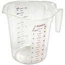 Winco Color Graduations Polycarbonate Measuring Cup, 2 Quart -- 6 per case.