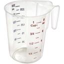Winco Color Graduations Polycarbonate 1 Cup Measuring Cup -- 6 per case.