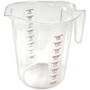 Winco Color Graduations Polycarbonate Measuring Cup, 4 Quart -- 6 per case.