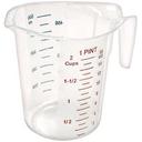Winco Color Graduations Polycarbonate Measuring Cup, 1 Pint -- 6 per case.
