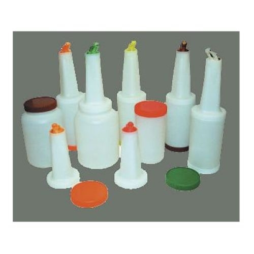 Winco Liquor and Juice Multi-Pour with Spout and Lid, 1 Quart.