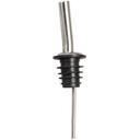 Winco Jet Spout Metal Pourer with Black Plastic Stopper -- 12 per case.