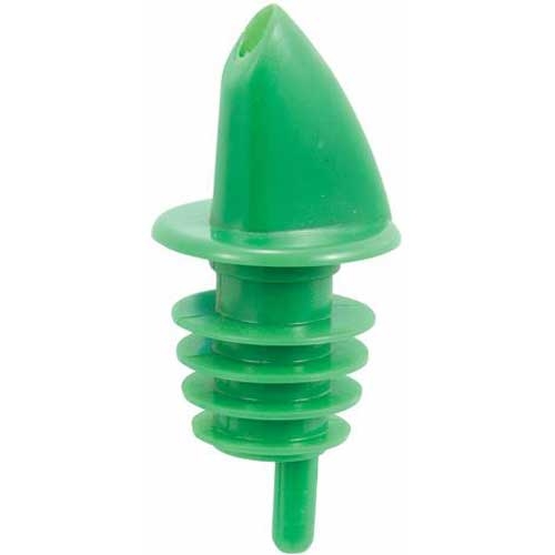Winco Green Free Flow Pourer -- 12 per case.