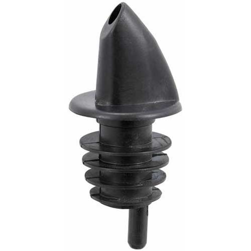 Winco Black Free Flow Pourer -- 12 per case.