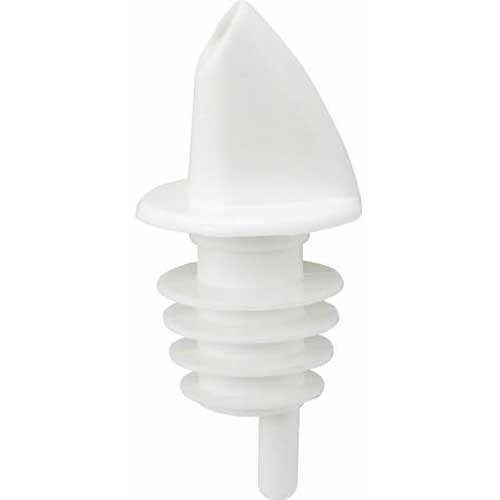 Winco White Free Flow Pourer -- 12 per case.