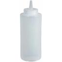 Winco Clear Regular Squeeze Bottle, 24 Ounce -- 36 per case.