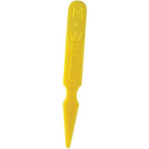 Winco Yellow Medium Well Steak Marker -- 5000 per case.