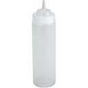 Winco Clear Wide Mouth Squeeze Bottle, 16 Ounce -- 8 per case.