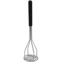 Winco Stainless Steel Round Potato Masher with Plastic Handle, 4 x 18 inch -- 6 per case.