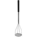 Winco Stainless Steel Round Potato Masher with Plastic Handle, 5x 24 1/2 inch -- 6 per case.