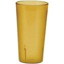 Winco Amber Pebbled Tumbler, 24 Ounce -- 2 per case.