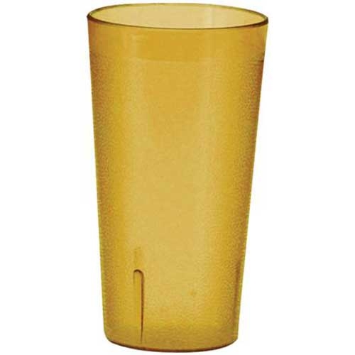Winco Amber Pebbled Tumbler, 24 Ounce -- 2 per case.