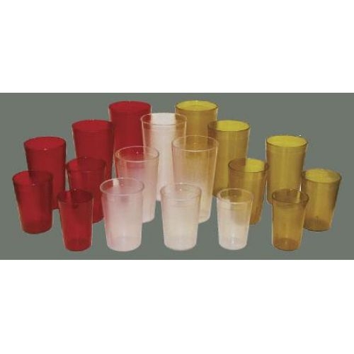 Clear Winco Plastic Pebbled Tumbler, 32 Ounce -- 12 per case.
