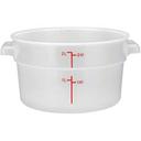 Winco Polypropylene Translucent Round Storage Container, 2 Quart -- 12 per case.