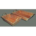 Winco Polypropylene Oblong Natural Woven Basket, 12 x 8 x 3 inch.